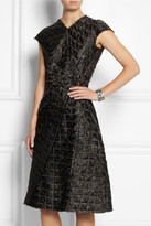 Thumbnail for your product : Bottega Veneta Frayed quilted organza dress