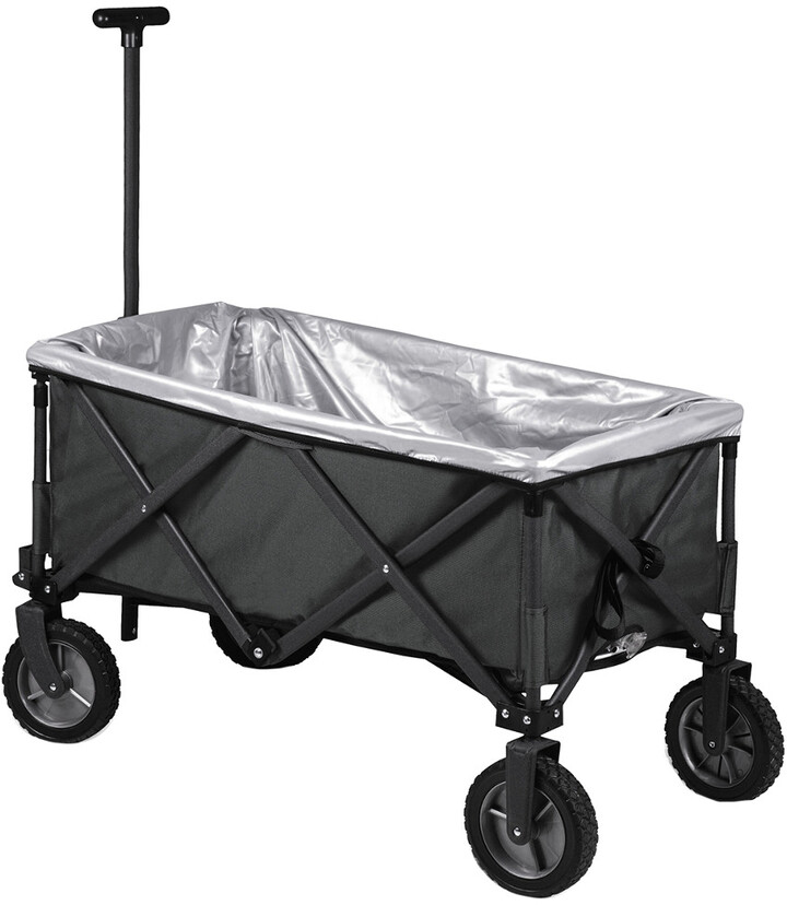 Picnic Time Adventure Wagon Elite Folding Utility Wagon With Table & Liner