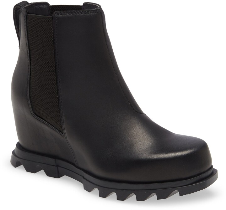 sorel black wedge