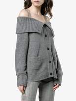 Thumbnail for your product : Prada Cashmere off shoulder cardigan