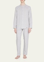 Thumbnail for your product : Hanro Men's Anteo Stripe Linen-Cotton Sport Shirt