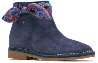 Hush Puppies Cyra Bow Suede Booties