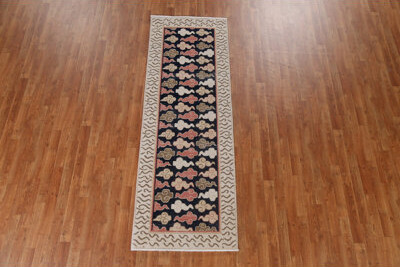 Bloomsbury Market Geometric Art Deco Turkish Runner Rug 3x8