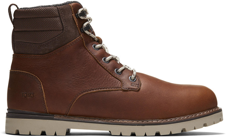 toms waterproof leather chukka boots