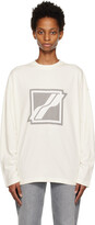 Thumbnail for your product : we11done Off-White Print Long Sleeve T-Shirt