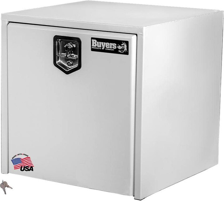 Buyers Products 24 in. x 24 in. x 24 in. White Steel Underbody Truck Tool Box