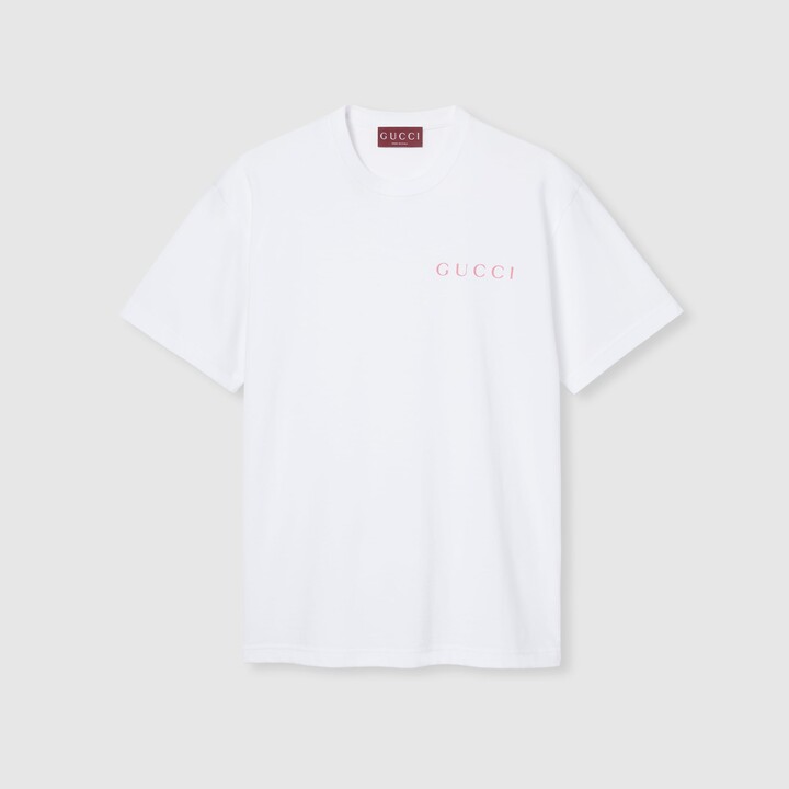 Gucci Printed cotton jersey T-shirt