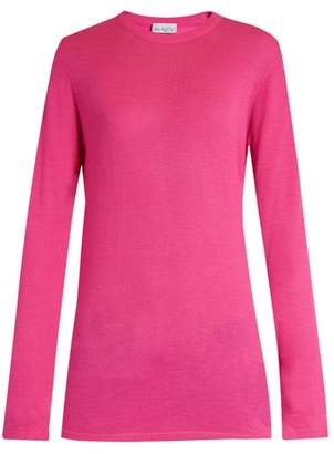 Raey Long Line Fine Knit Cashmere Sweater - Womens - Pink