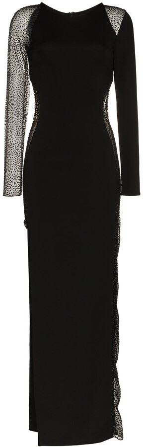 jagger tiered mesh dress