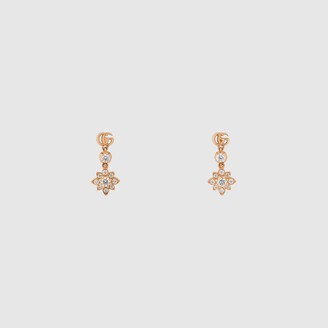 Gucci Flora 18k diamond earrings