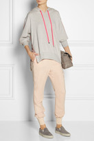 Thumbnail for your product : Preen Line Whisper cotton-terry hooded sweatshirt