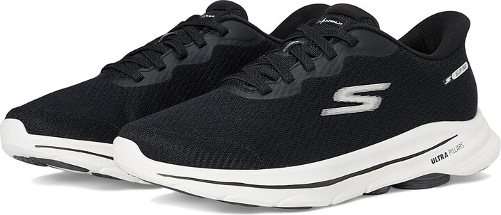 SKECHERS Performance Go Walk 8 Pelayo Hands Free Slip-in Men's Walking Shoes Black/White : 8.5 D - Medium, Synthetic