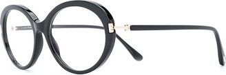 Tom Ford Eyewear Thick Oval-Frame Glasses