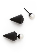 Thumbnail for your product : Vita Fede Double Titan Cultured Pearl Earrings