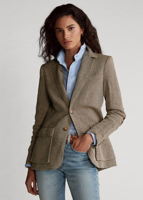 herringbone blazer womens