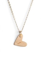 Thumbnail for your product : Nashelle 14k-Gold Fill Initial Mini Heart Pendant Necklace