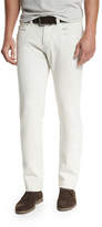 Thumbnail for your product : Loro Piana Five-Pocket Slim-Fit Pants, Dusty White