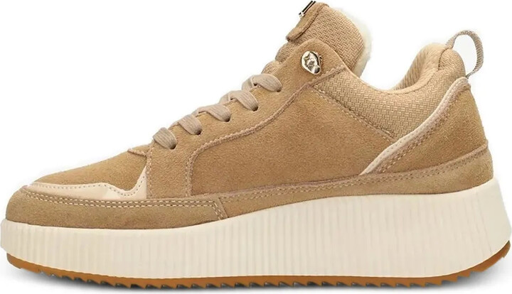 Mexx Lace-Up Platform Suede Sneakers