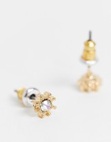 Thumbnail for your product : Reclaimed Vintage inspired star and moon earring pack