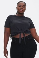 Thumbnail for your product : Forever 21 Plus Size Knotted Self-Tie Tee