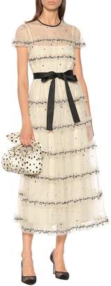 RED Valentino Embellished tulle dress