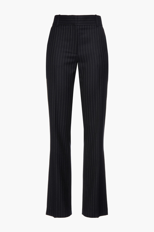 Womens Navy Pinstripe Trousers | Shop the world's largest collection of  fashion | ShopStyle UK