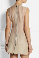 Thumbnail for your product : Kaufman Franco KAUFMANFRANCO Embellished sheer-back silk-organza top