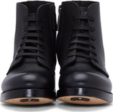 Thumbnail for your product : DSquared 1090 Dsquared2 Black Pebbled Leather Studded Boots