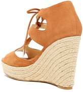 Thumbnail for your product : Calvin Klein Ganessa Nubuck Leather Sandal