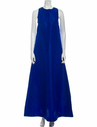 Calvin Klein Silk Long Dress w/ Tags Blue Silk Long Dress w/ Tags