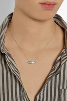 Thumbnail for your product : Monica Vinader Baja Mini rose gold-plated diamond necklace