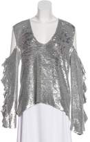 Thumbnail for your product : IRO Sequin Cold-Shoulder Blouse