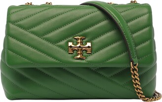 Tory Burch Leather Shoulder Bag - Green Shoulder Bags, Handbags