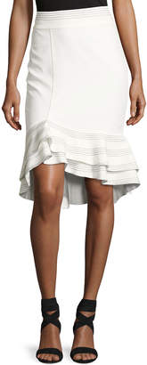 Alexis Cynda Ruffled Peplum Skirt, White