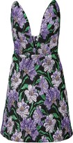 Thumbnail for your product : Carolina Herrera Poppy-Print Midi Dress