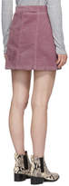 Thumbnail for your product : Rag & Bone Pink Corduroy Rosie Miniskirt