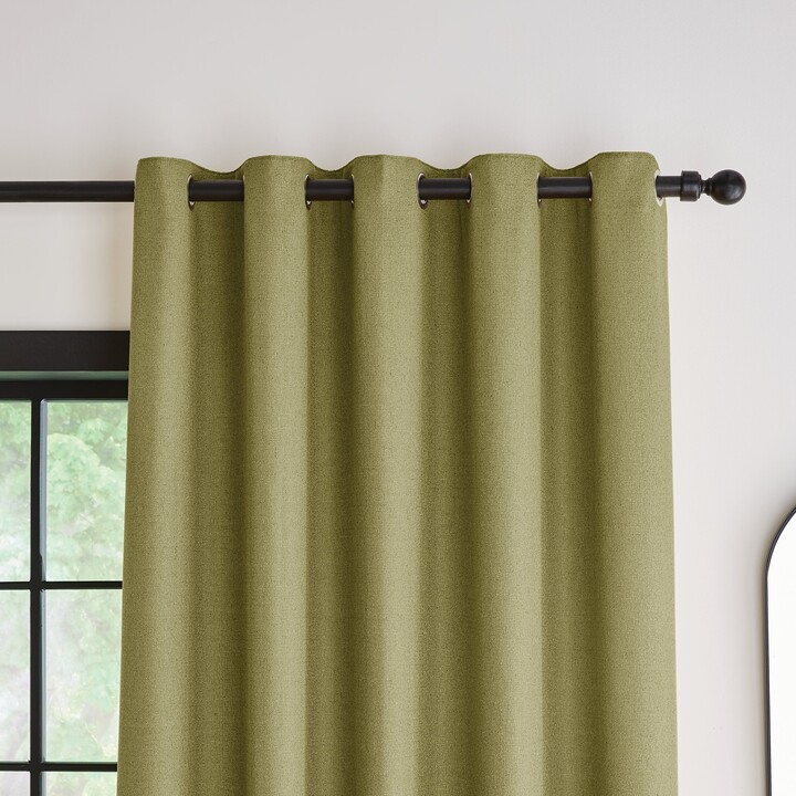 Dunelm Bondi Olive Eyelet Curtains Olive (Green) ShopStyle