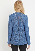 Thumbnail for your product : Forever 21 FOREVER 21+ Contemporary Metallic Pointelle Sweater