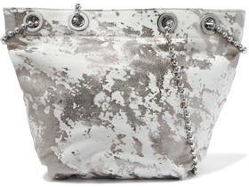 MM6 MAISON MARGIELA Metallic Textured-Leather Shoulder Bag