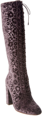 womens velvet booties