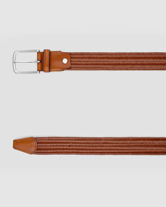 Aquila Men's Neutrals Leather Belts - Den Belt