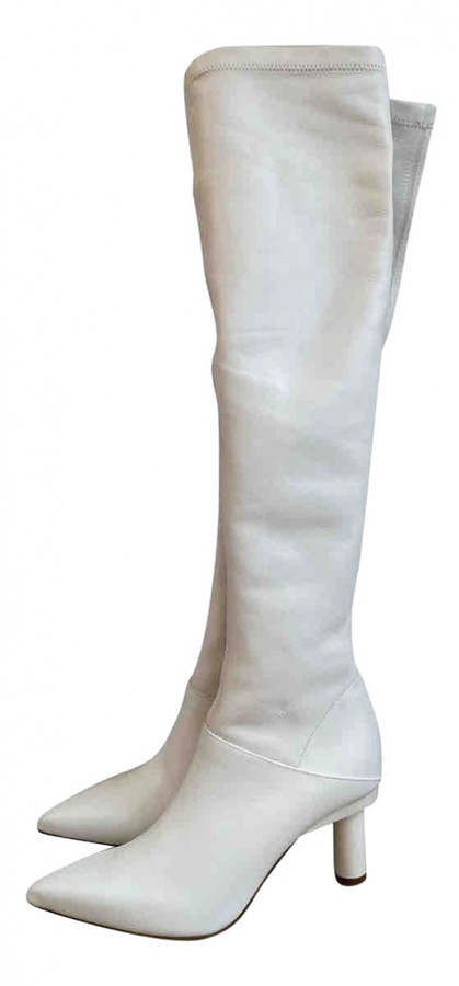 tibi white booties