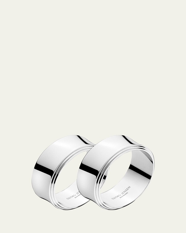 Pyramid Napkin Rings, Set of 2