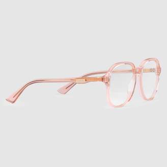 Gucci Round-frame acetate glasses