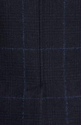 Luciano Barbera Wool Plaid Peacoat