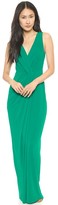 Thumbnail for your product : Halston V Neck Drape Gown