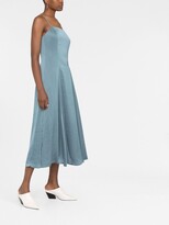 Thumbnail for your product : Theory Crushed Satin Midi Dress