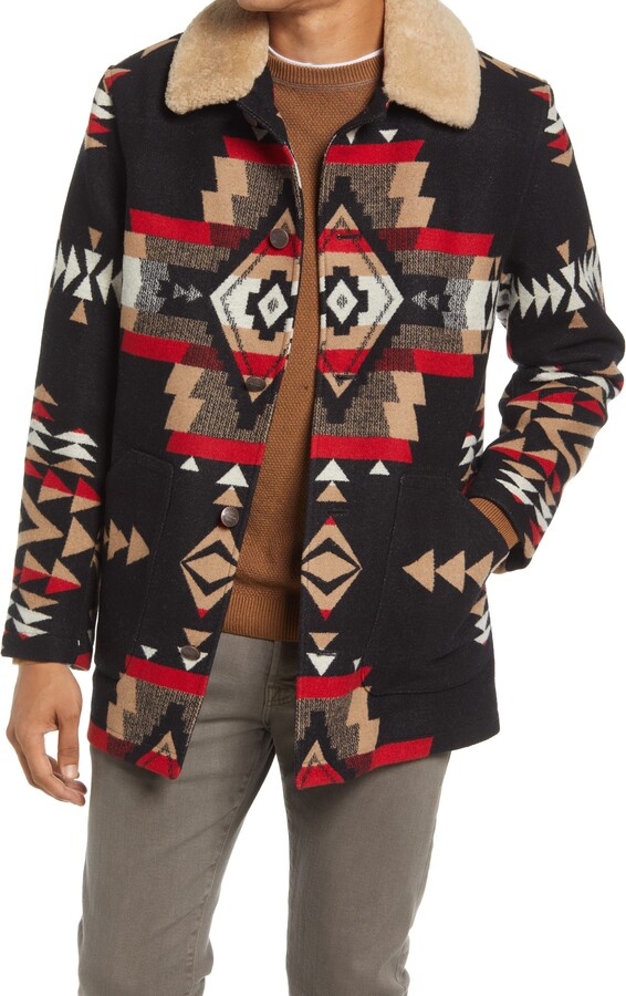 pendleton men's waterproof wool blend coat
