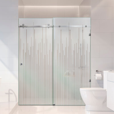 Glass-Door.us 66 In W x 80 In H Frameless sliding shower doors