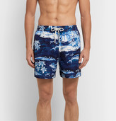 Thumbnail for your product : Polo Ralph Lauren Traveler Mid-Length Printed Swim Shorts